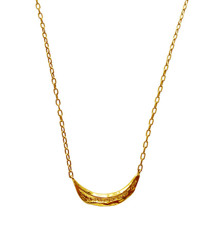 Archaic Moon Bar Necklace