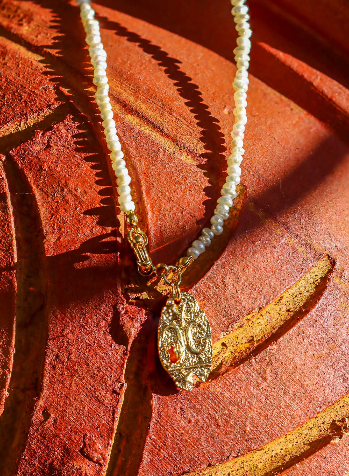 Pearl Sailor's Gold Coin Necklace