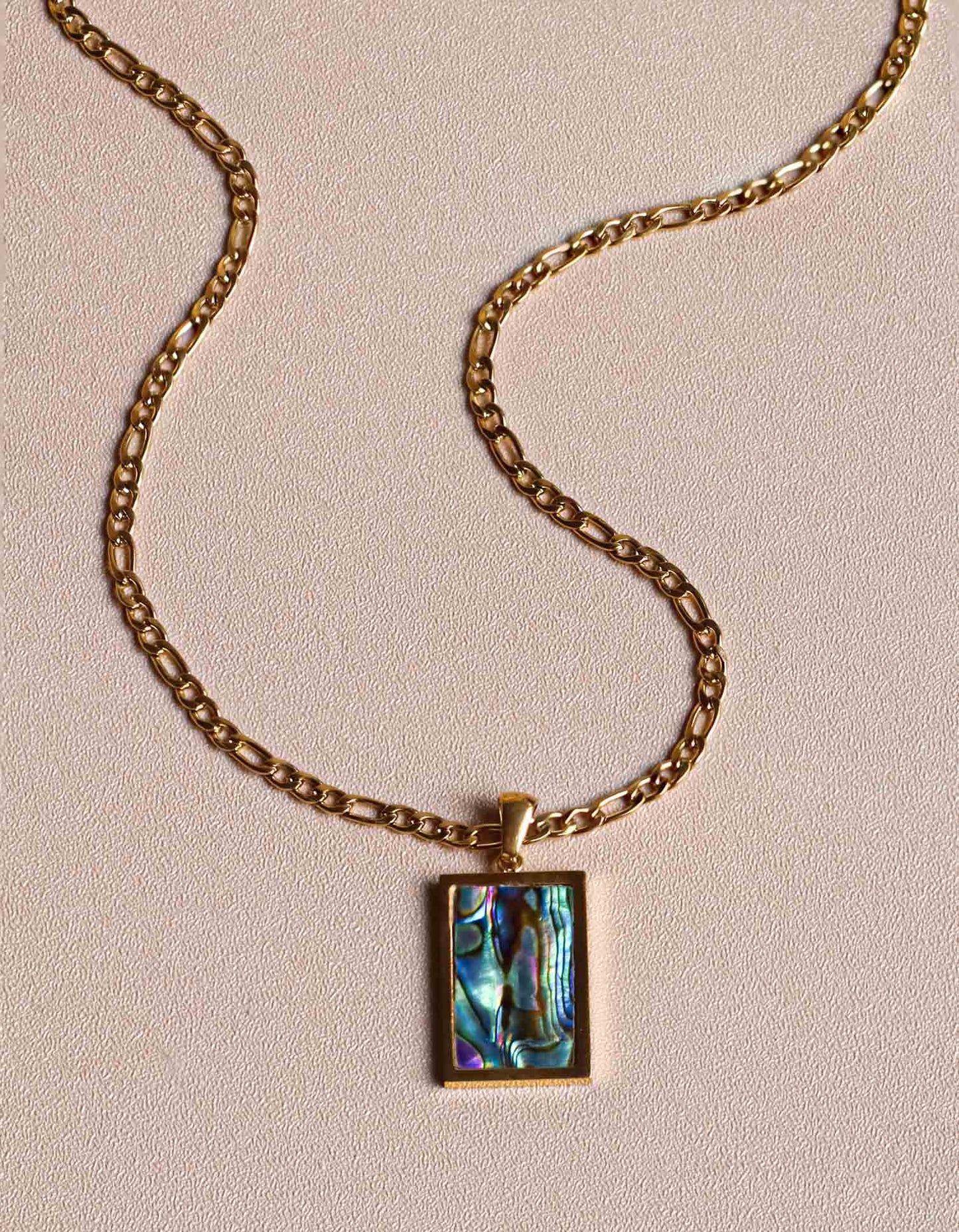 Abalone Pendant Dark Glow Necklace