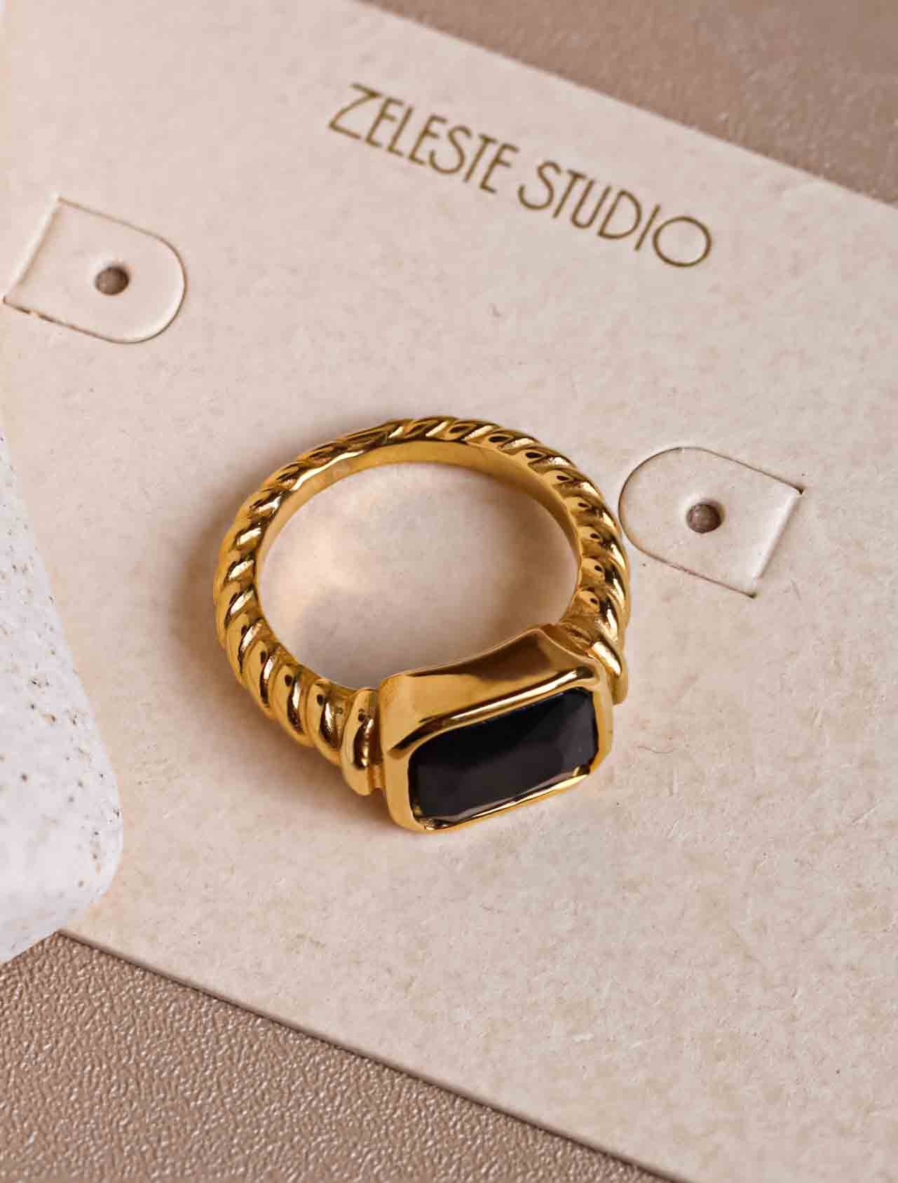 Black Gem Ring