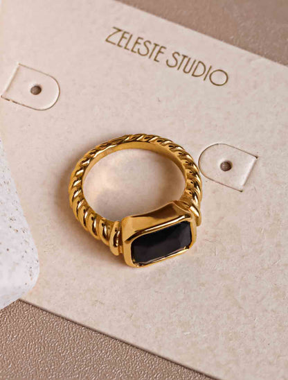Black Gem Ring