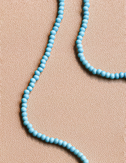Turquoise Pearl Heart Necklace