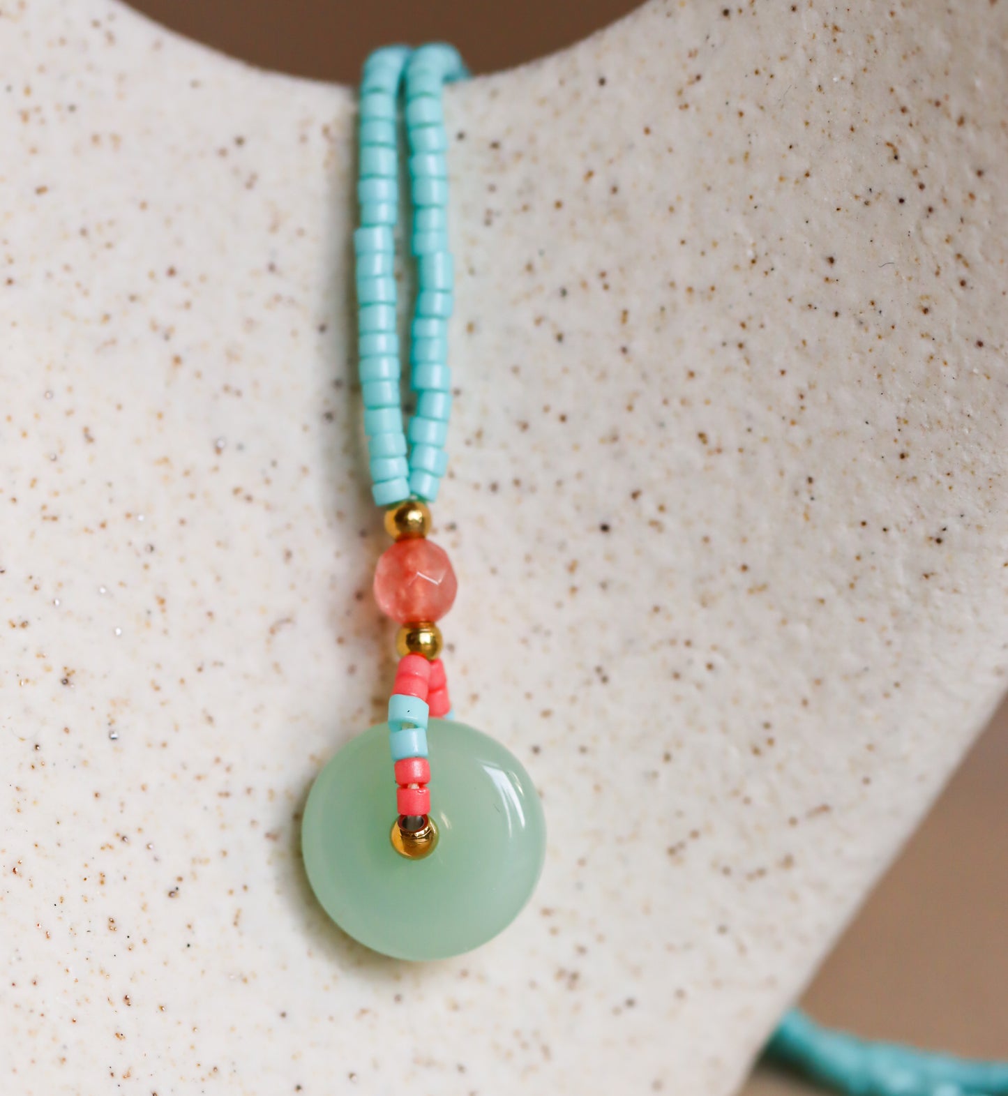 Jade Pendant Turquoise Necklace