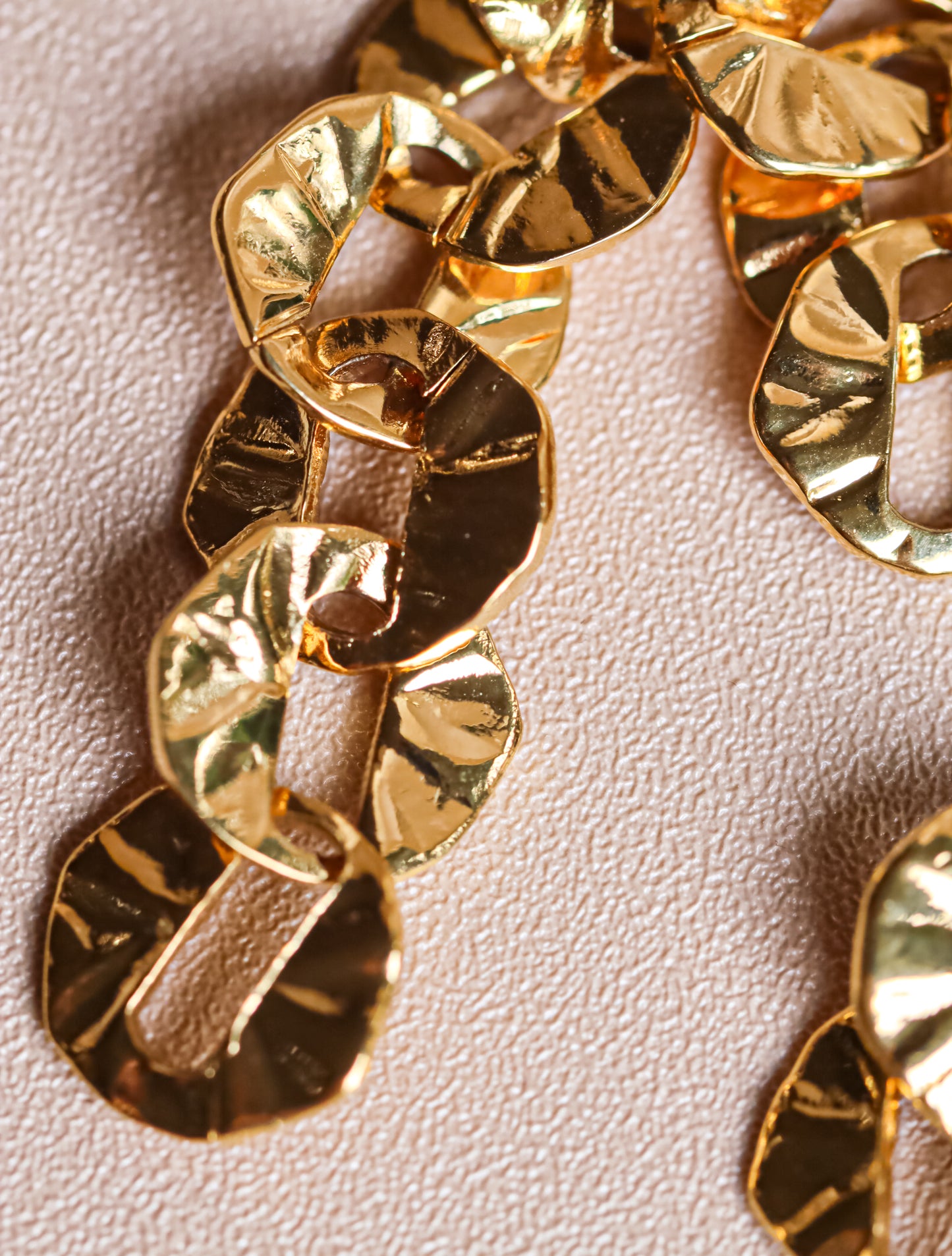 Paper-Cut Chain Earrings