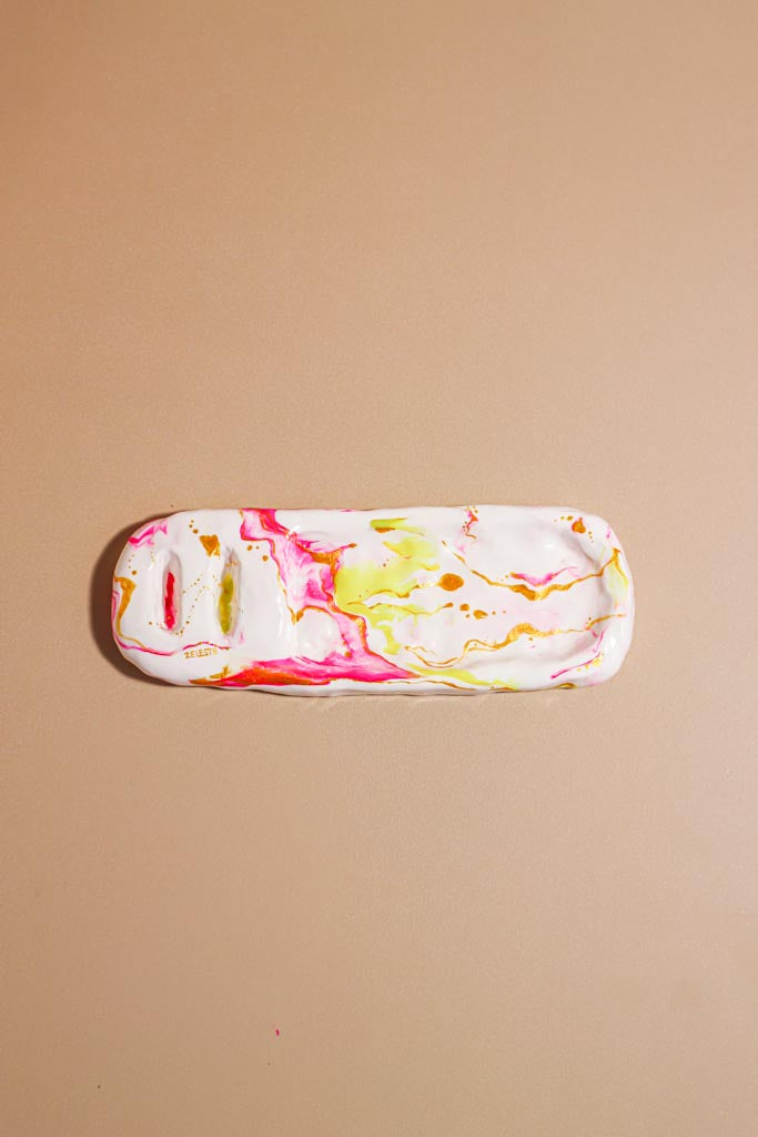 Handmade Polymer Clay Jewelry Dish Ring Holder Passion Spring