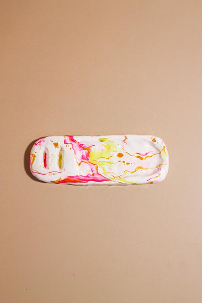 Handmade Polymer Clay Jewelry Dish Ring Holder Passion Spring