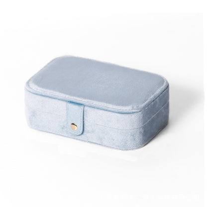 Medium Rectangle Velvet Jewelry Storage Box Ring Holder | Traveller