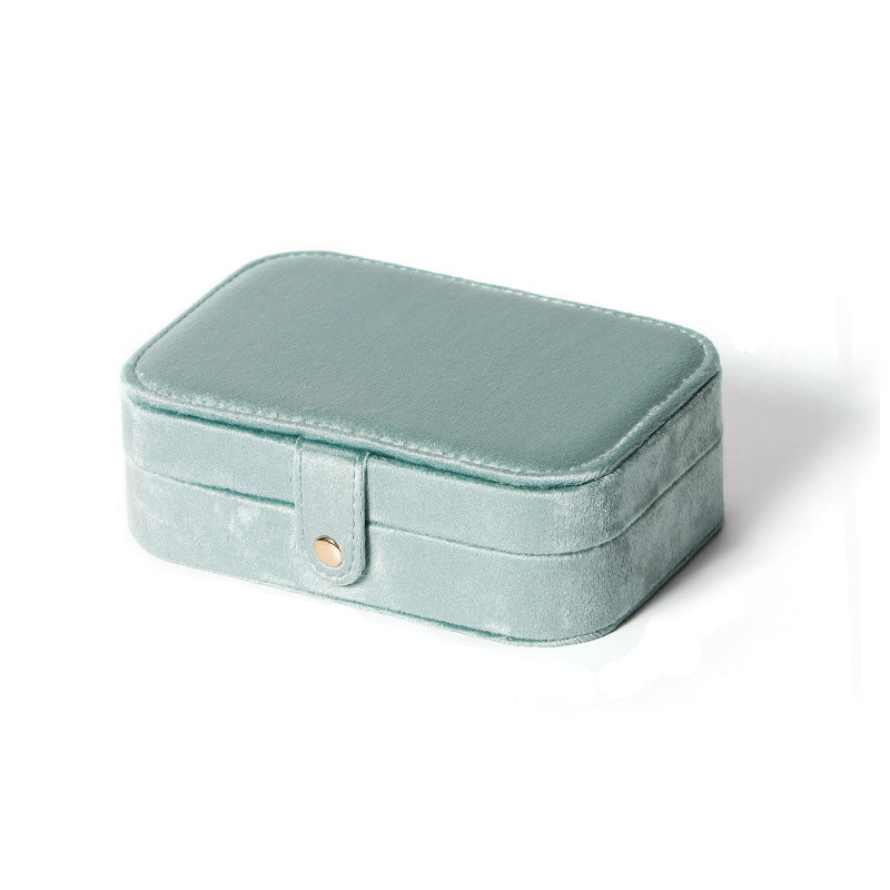 Medium Rectangle Velvet Jewelry Storage Box Ring Holder | Traveller