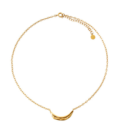 Archaic Moon Bar Necklace