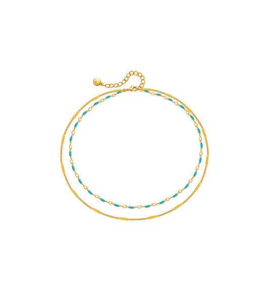 Sandi Layered Turquoise Necklace