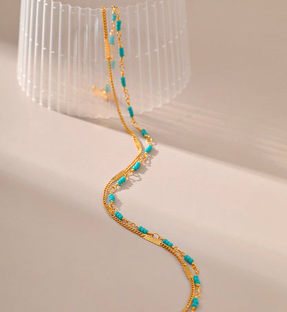 Sandi Layered Turquoise Necklace