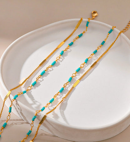Sandi Layered Turquoise Necklace