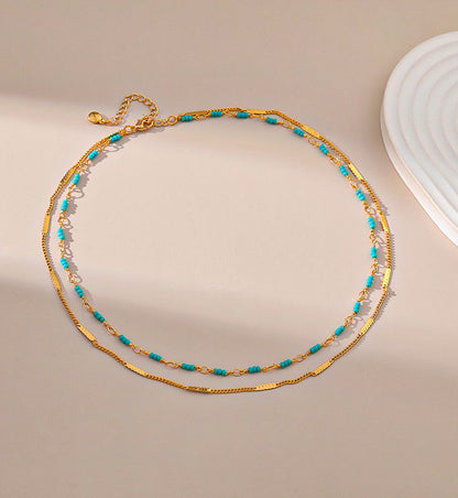 Sandi Layered Turquoise Necklace