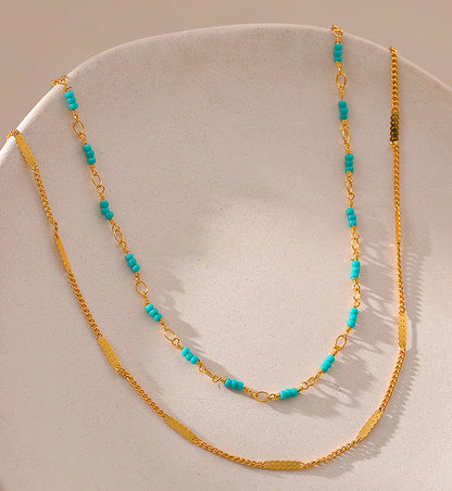 Sandi Layered Turquoise Necklace