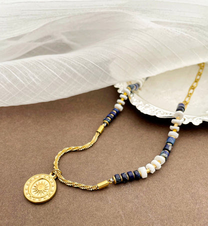 Lazurite Chain Necklace