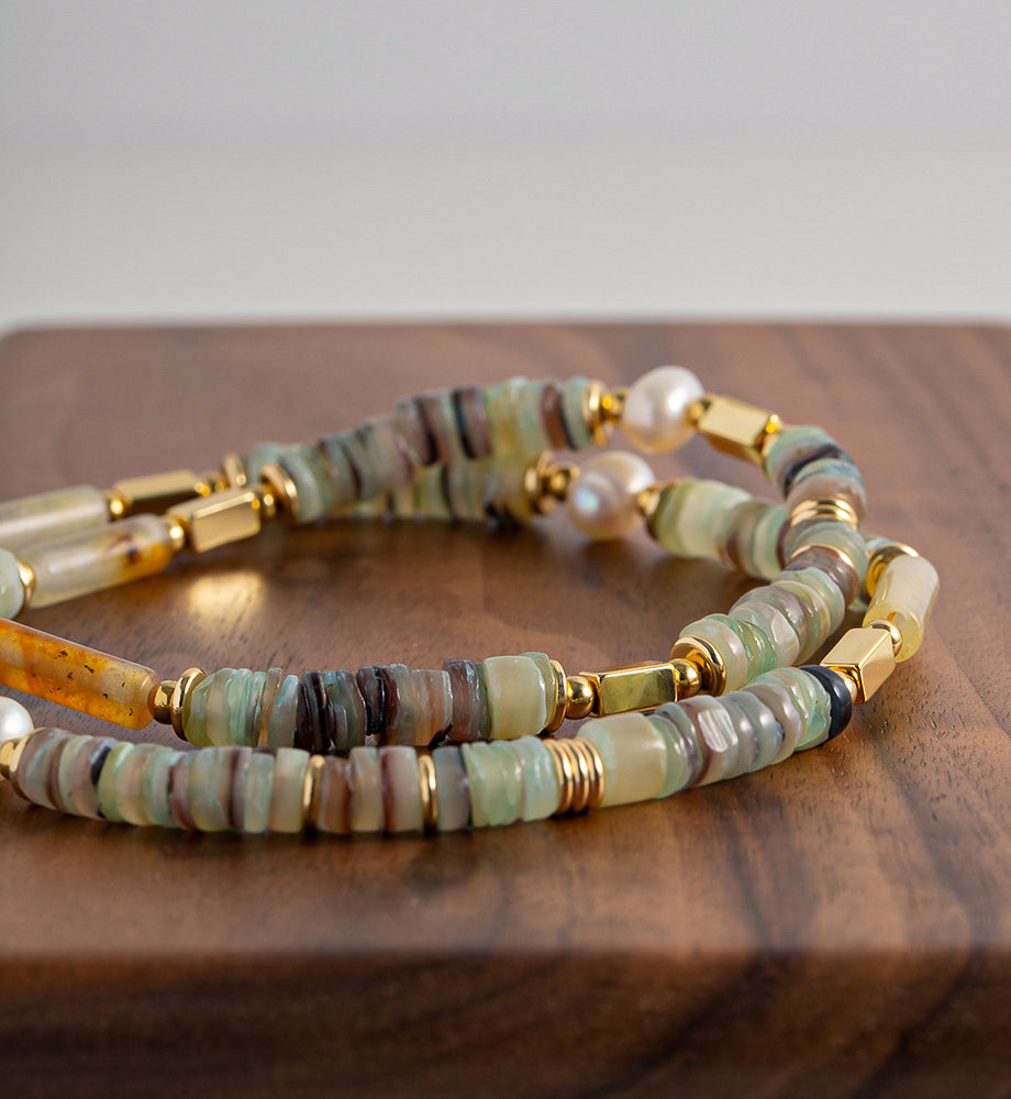 Helena Forest Gemstone Necklace