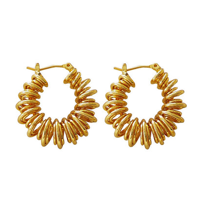 Spiral Big Hoops