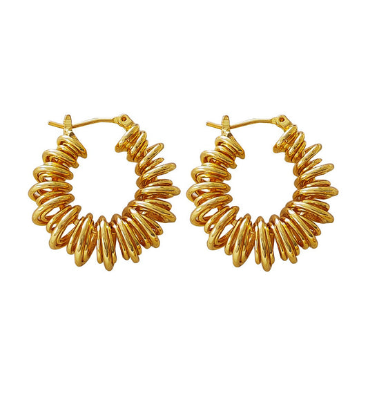 Spiral Big Hoops