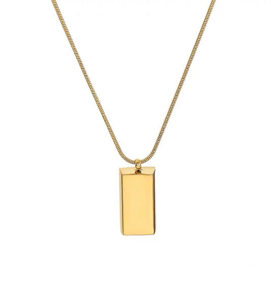 Little Gold Bar Necklace