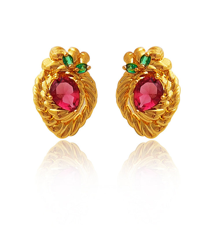 Strawberry Gem studs