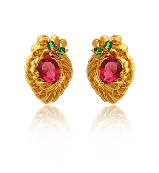 Strawberry Gem studs