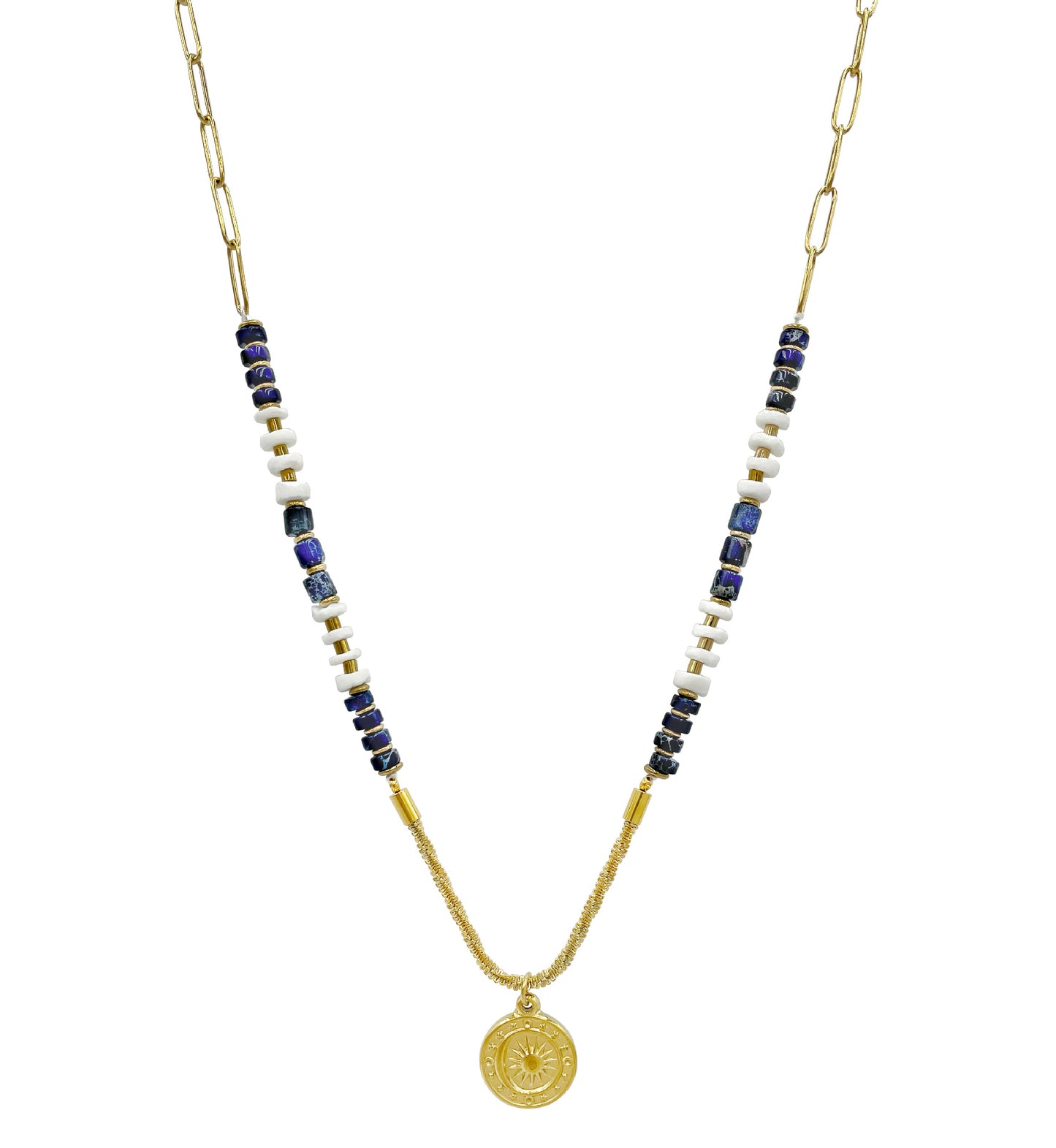 Lazurite Chain Necklace