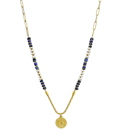 Lazurite Chain Necklace