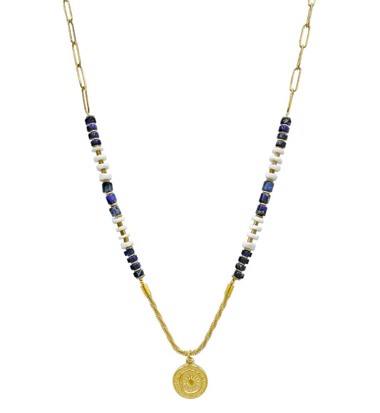 Lazurite Chain Necklace