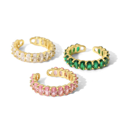 Eva Oval Gem Ring