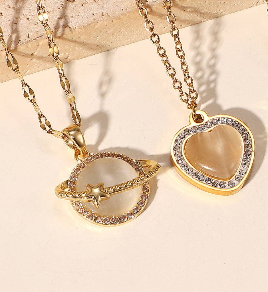 Little Heart Opal Necklace