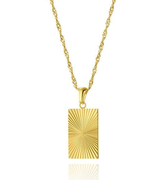 Radiant Rays Rectangle Necklace
