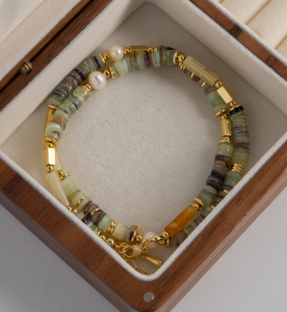 Helena Forest Gemstone Necklace