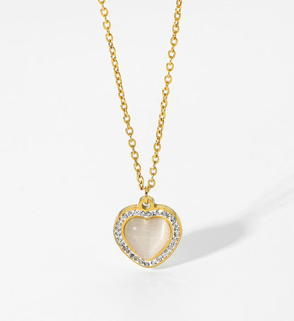 Little Heart Opal Necklace