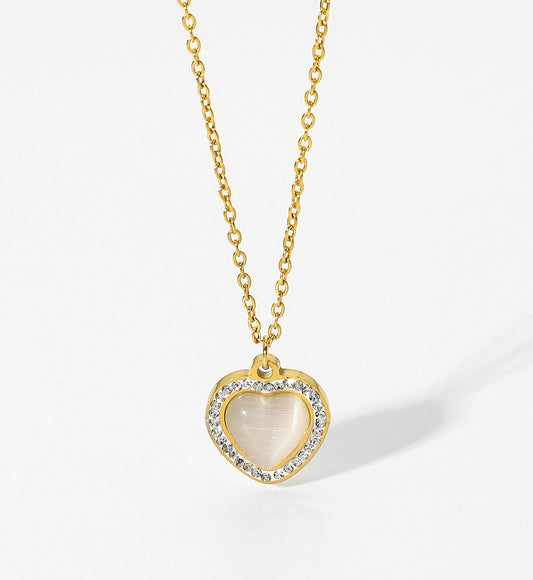 Little Heart Opal Necklace