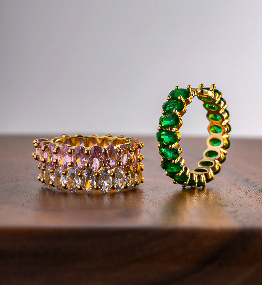 Eva Oval Gem Ring