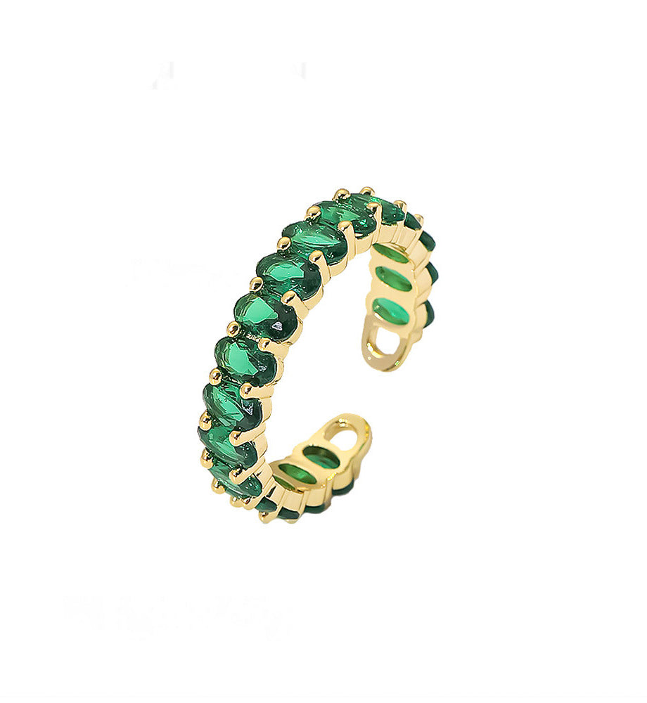 Eva Oval Gem Ring