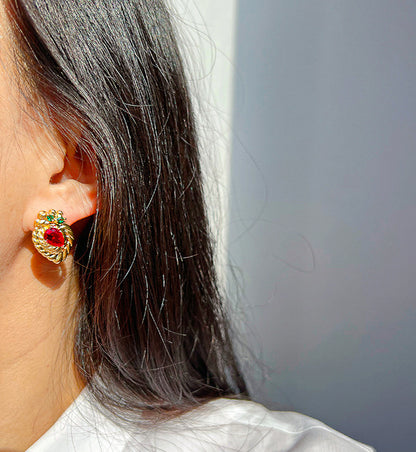 Strawberry Gem studs