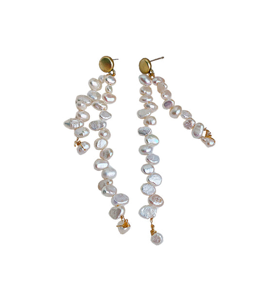 Long Pearl Delight Earrings