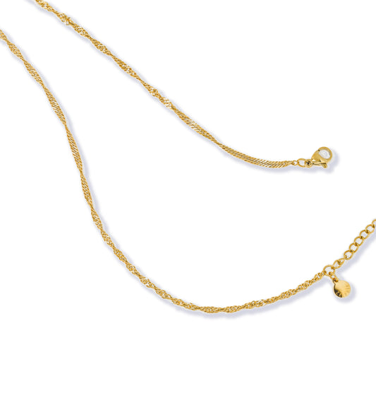 Monica Flowing Curvy Necklace
