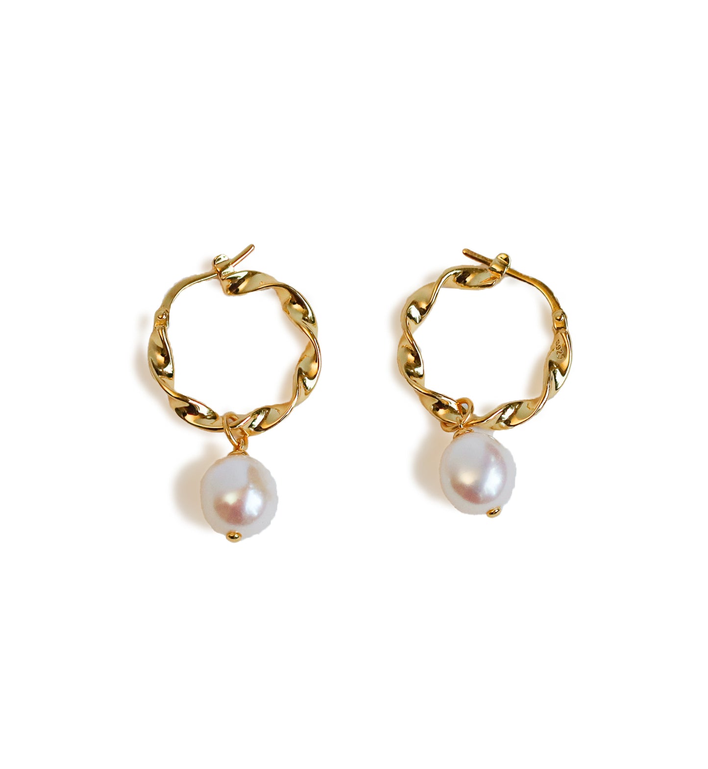 Pearly Ballet Small Hoops